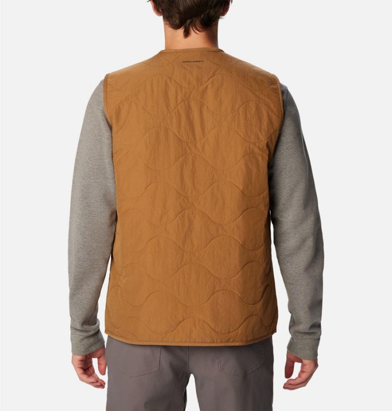 Columbia Birchwood Men's Vest Brown | OJTRBU-835