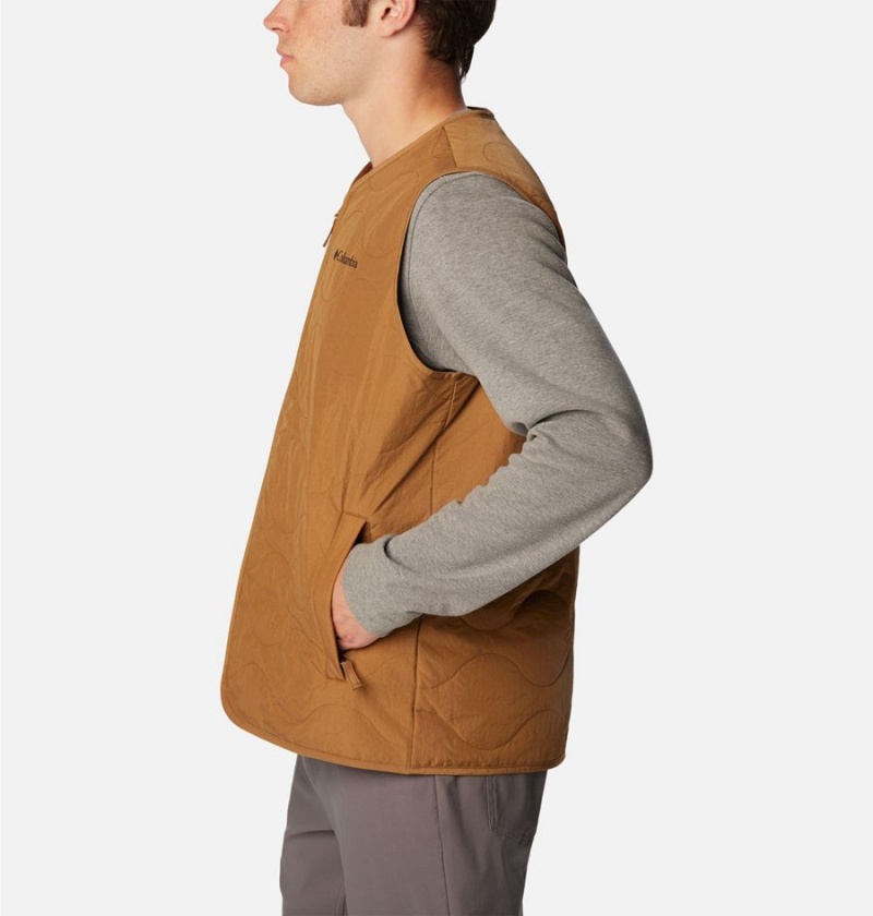 Columbia Birchwood Men's Vest Brown | OJTRBU-835