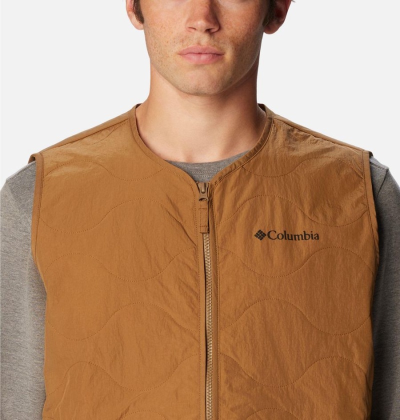Columbia Birchwood Men's Vest Brown | OJTRBU-835