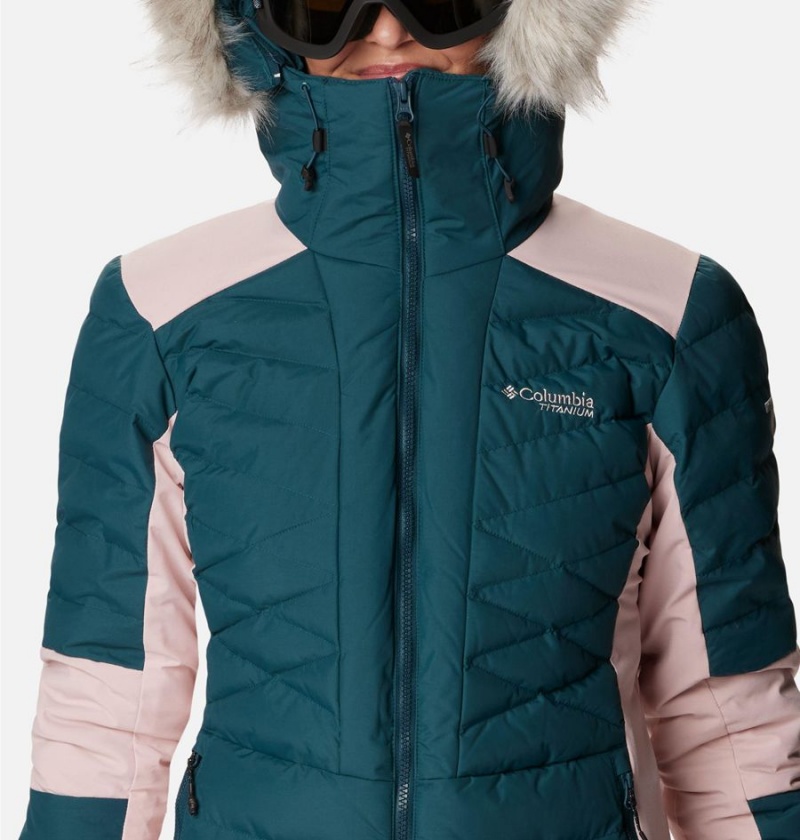 Columbia Bird Mountain II Insulated Women's Puffer Jacket Turquoise | XBYRDM-798