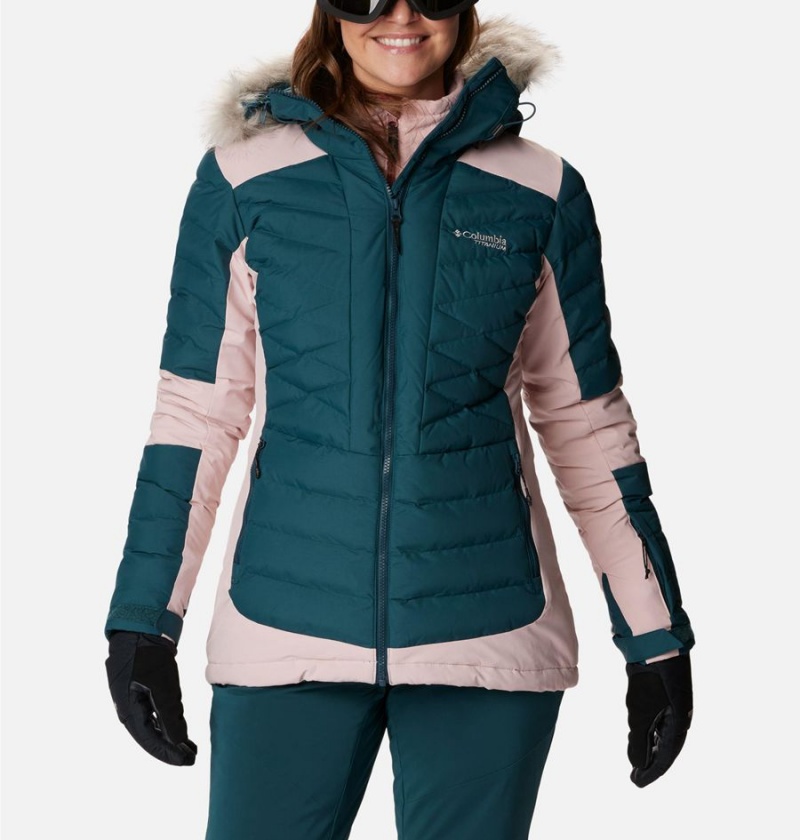 Columbia Bird Mountain II Insulated Women\'s Puffer Jacket Turquoise | XBYRDM-798