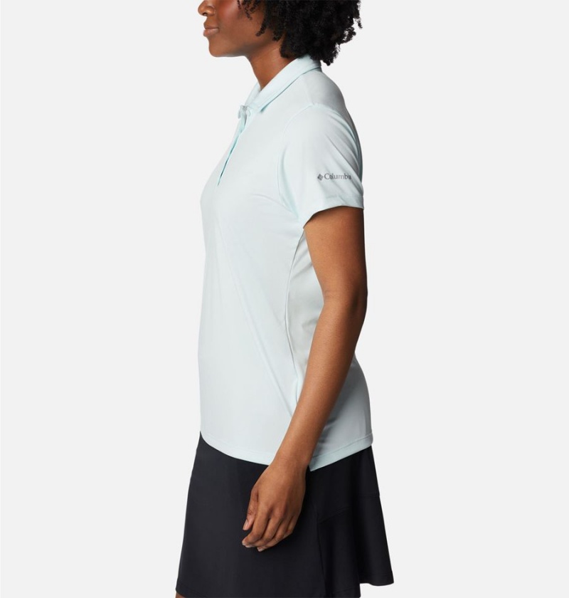 Columbia Birdie Golf Polo Women's T-Shirt Blue | FWQMXV-079