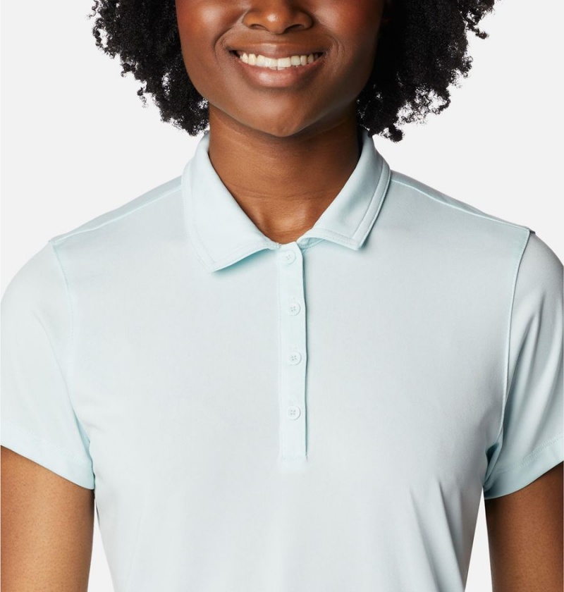 Columbia Birdie Golf Polo Women's T-Shirt Blue | FWQMXV-079