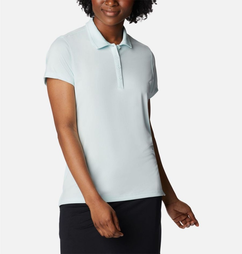 Columbia Birdie Golf Polo Women's T-Shirt Blue | FWQMXV-079