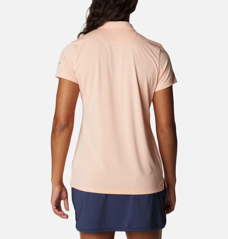 Columbia Birdie Golf Polo Women's T-Shirt Coral | KGAFSP-853