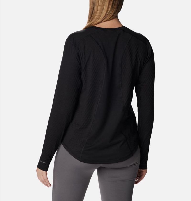 Columbia Bliss Ascent Long Sleeve Women's T-Shirt Black | AIZXGL-463