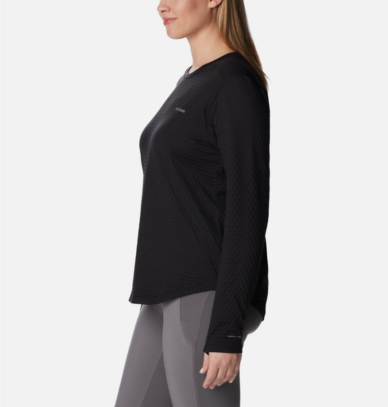 Columbia Bliss Ascent Long Sleeve Women's T-Shirt Black | AIZXGL-463