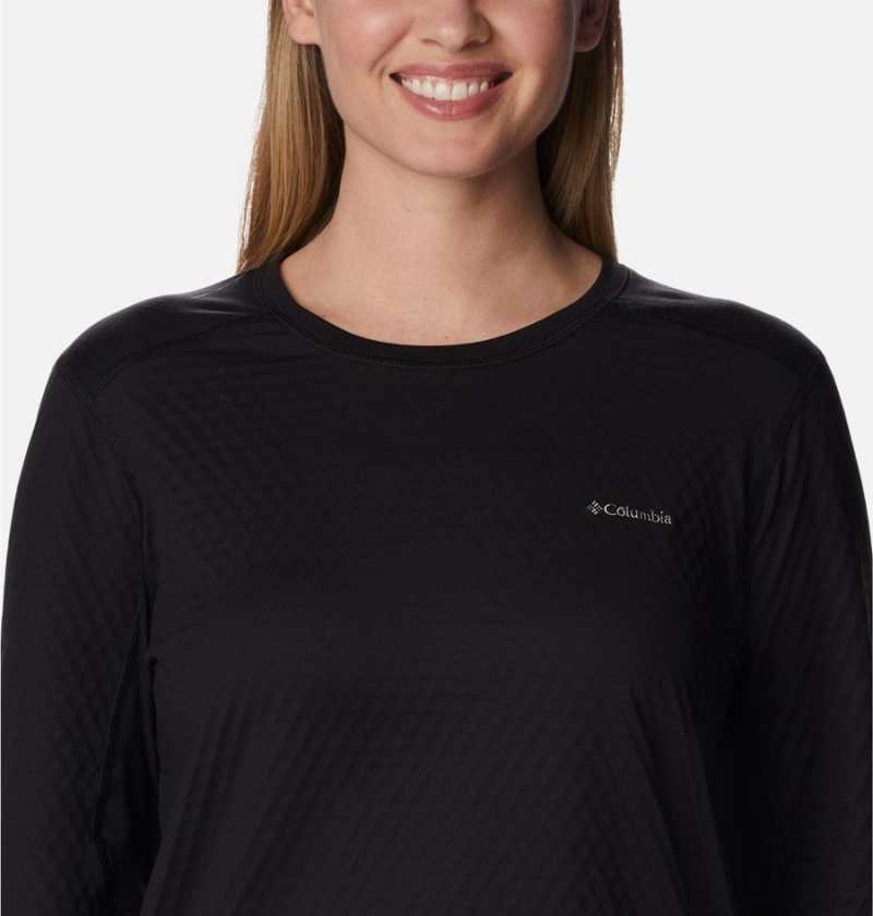 Columbia Bliss Ascent Long Sleeve Women's T-Shirt Black | AIZXGL-463