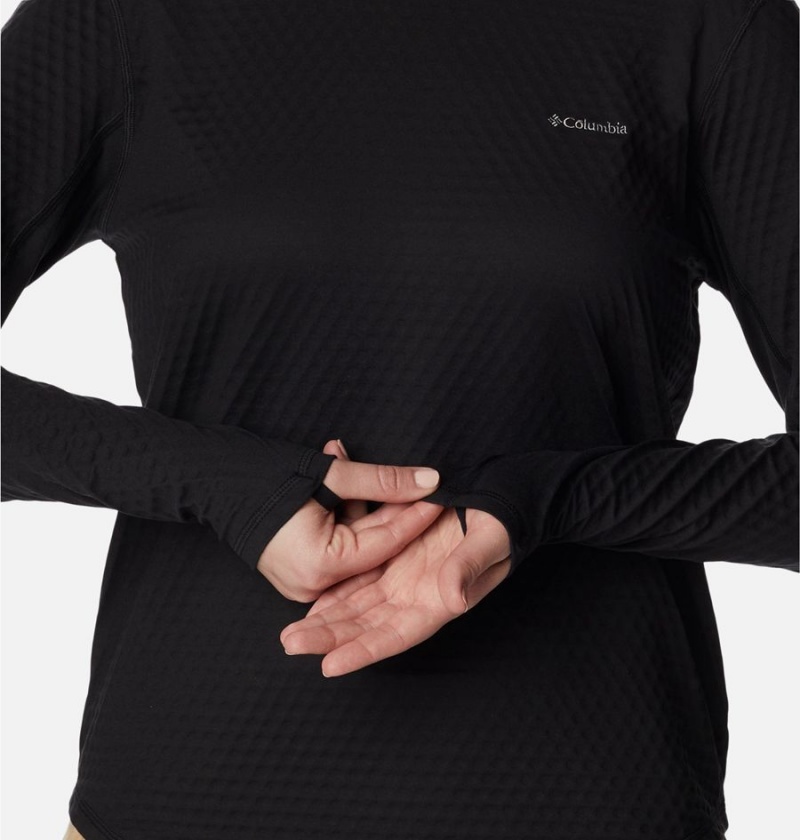 Columbia Bliss Ascent Long Sleeve Women's T-Shirt Black | AIZXGL-463