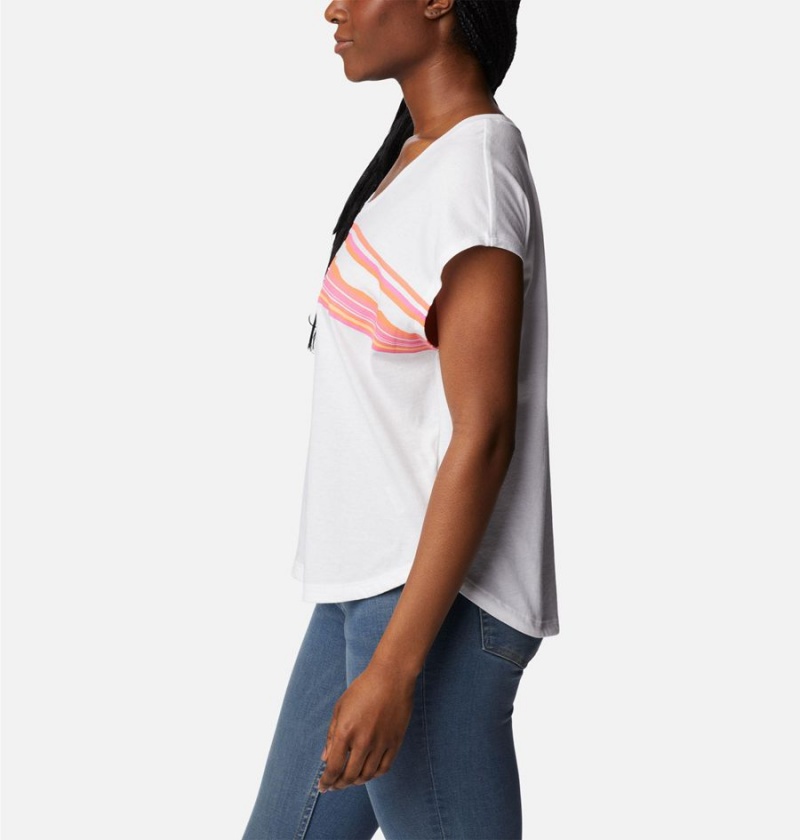 Columbia Bluebird Days Modern Women's T-Shirt White | ABYOFC-856
