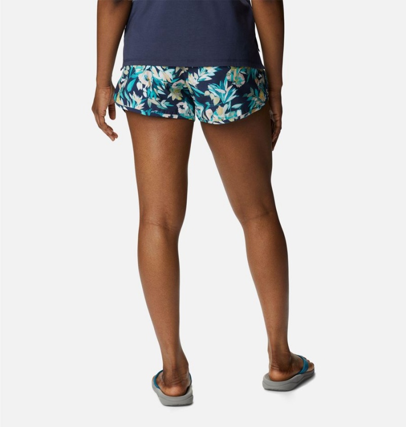 Columbia Bogata Bay Stretch Printed Women's Shorts Turquoise | EAFMPQ-896
