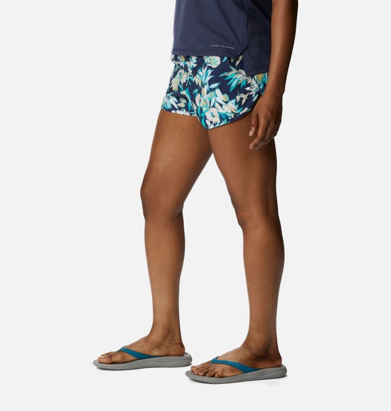 Columbia Bogata Bay Stretch Printed Women's Shorts Turquoise | EAFMPQ-896