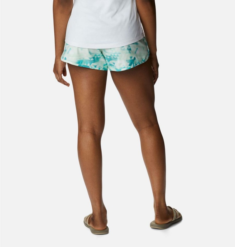 Columbia Bogata Bay Stretch Printed Women's Shorts Turquoise | LCWNIF-760