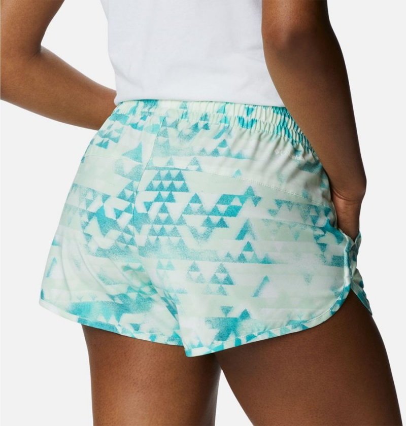 Columbia Bogata Bay Stretch Printed Women's Shorts Turquoise | LCWNIF-760