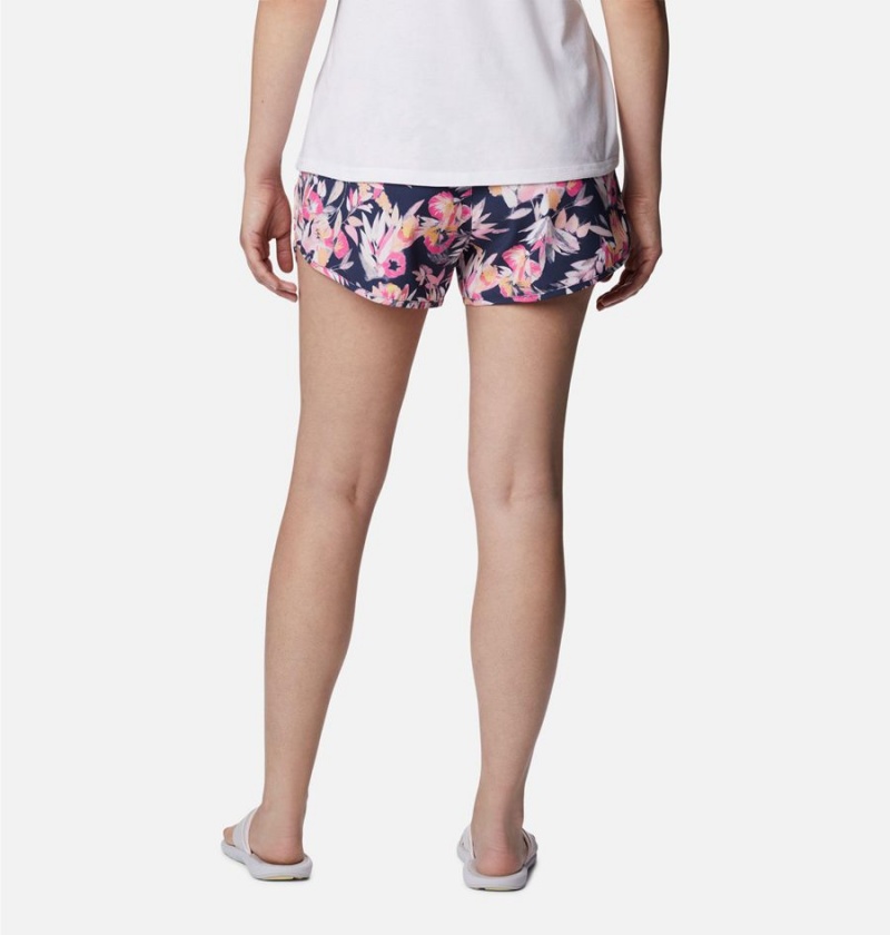 Columbia Bogata Bay Stretch Printed Women's Shorts Pink | ZXCIPF-891