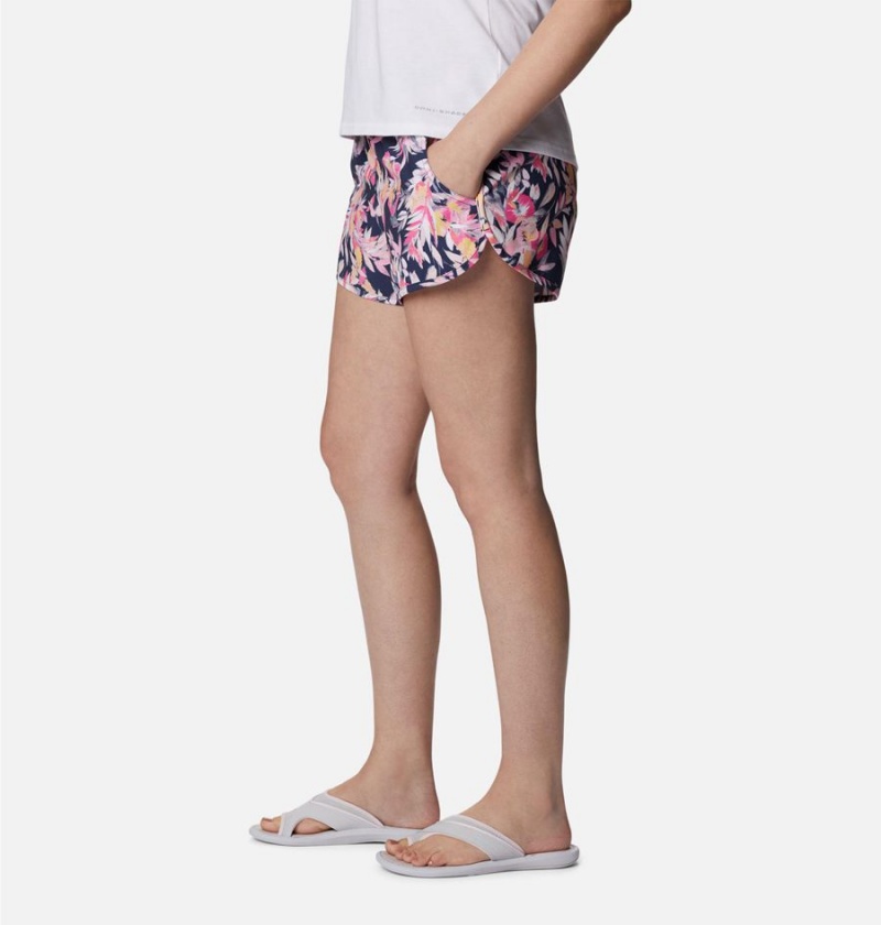 Columbia Bogata Bay Stretch Printed Women's Shorts Pink | ZXCIPF-891