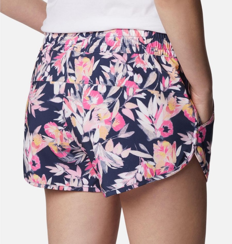 Columbia Bogata Bay Stretch Printed Women's Shorts Pink | ZXCIPF-891