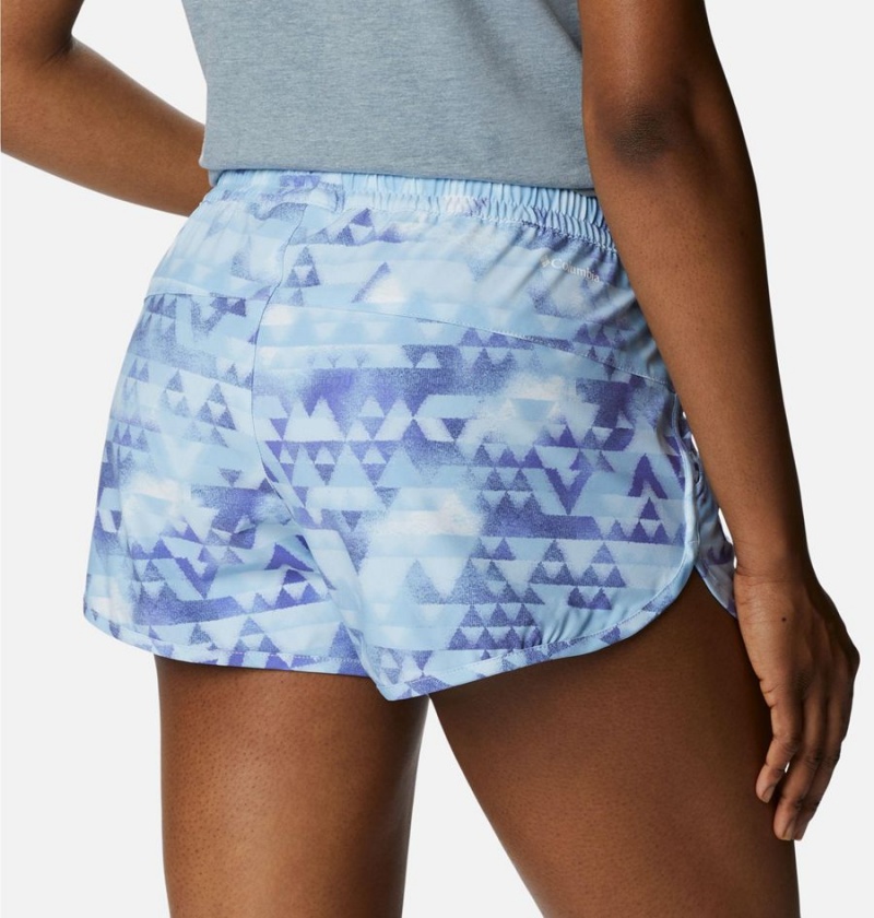 Columbia Bogata Bay Stretch Printed Women's Shorts Purple | ELISWY-043
