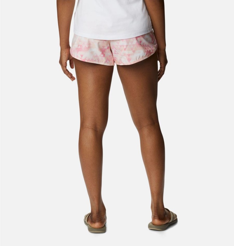 Columbia Bogata Bay Stretch Printed Women's Shorts Pink | XCUJTK-827