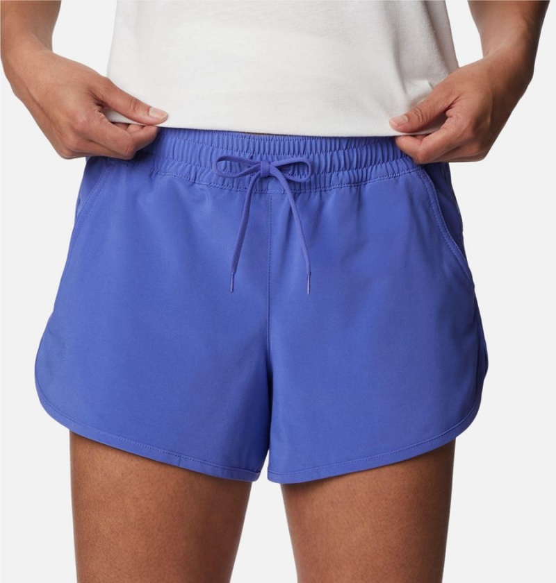 Columbia Bogata Bay Stretch Women's Shorts Purple | UYZGJE-286