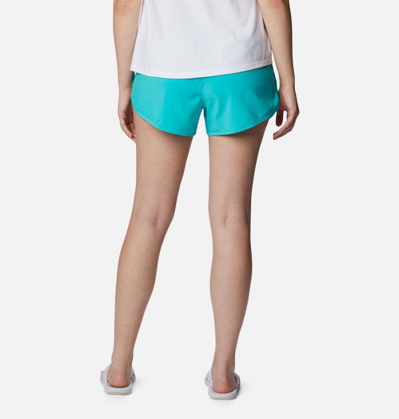 Columbia Bogata Bay Stretch Women's Shorts Turquoise | BNYRPG-361