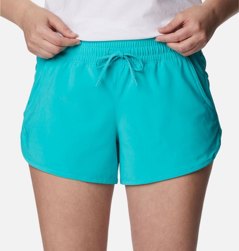 Columbia Bogata Bay Stretch Women's Shorts Turquoise | BNYRPG-361