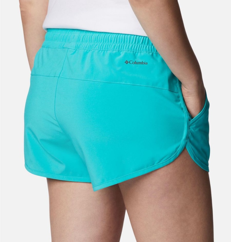 Columbia Bogata Bay Stretch Women's Shorts Turquoise | BNYRPG-361