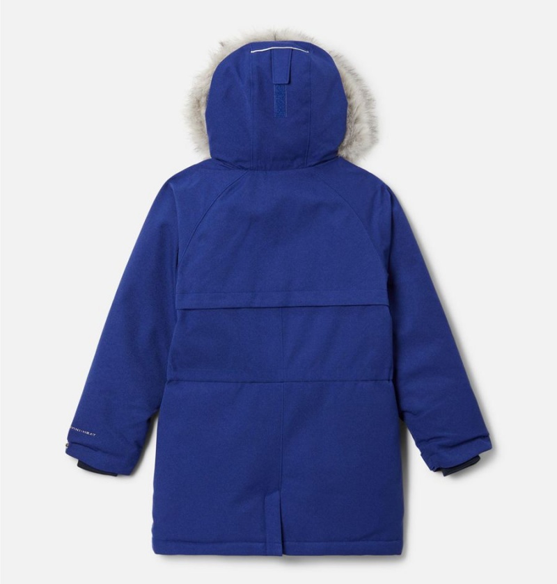 Columbia Boundary Bay Down Parka Kids' Jacket Blue | YLRENU-907