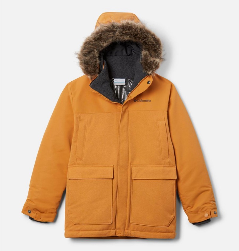 Columbia Boundary Bay Down Parka Kids\' Jacket Orange | FOUCRJ-072