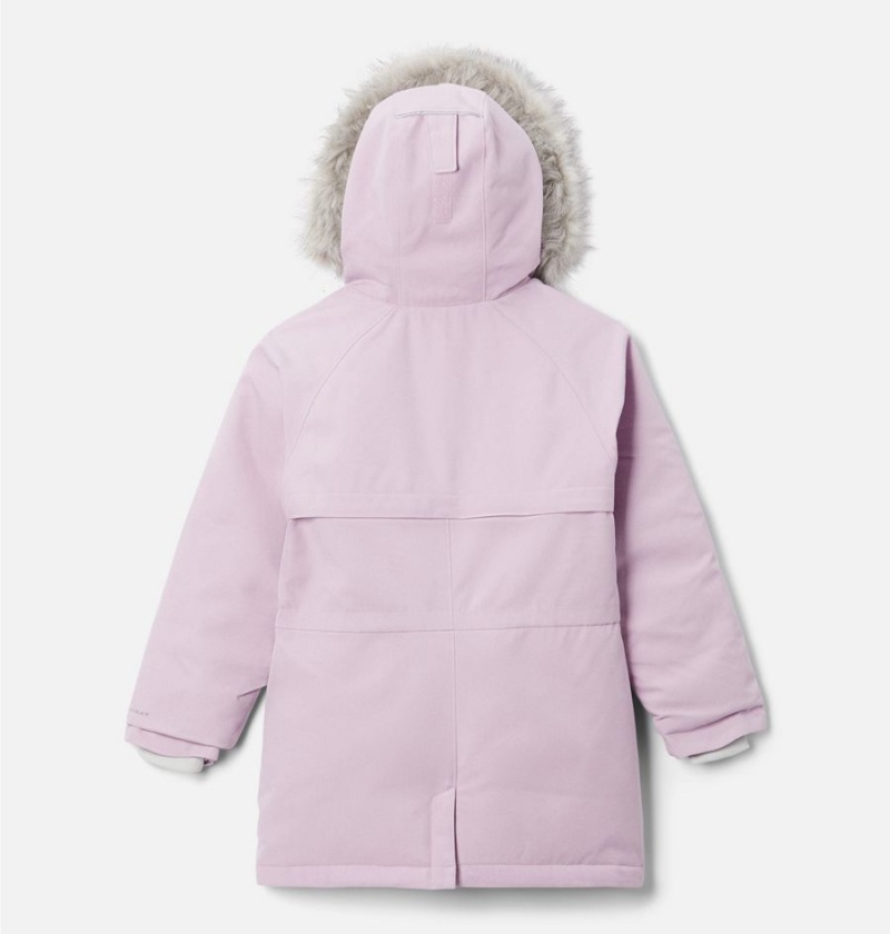Columbia Boundary Bay Down Parka Kids' Jacket Pink | BQOHLU-935
