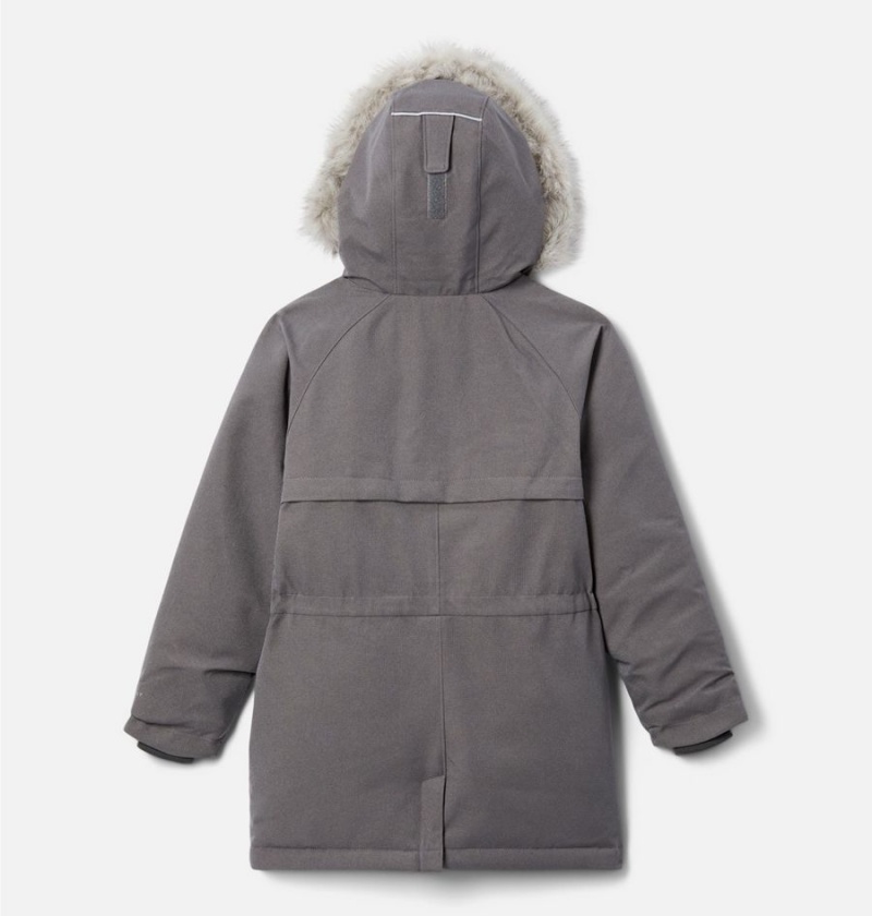 Columbia Boundary Bay Down Parka Kids' Jacket Grey | DHUKBS-206