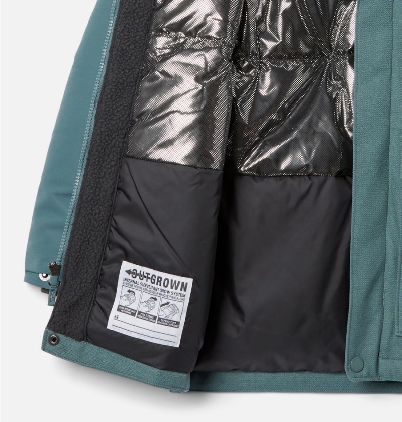 Columbia Boundary Bay Down Parka Kids' Jacket Turquoise | FMGUTV-758