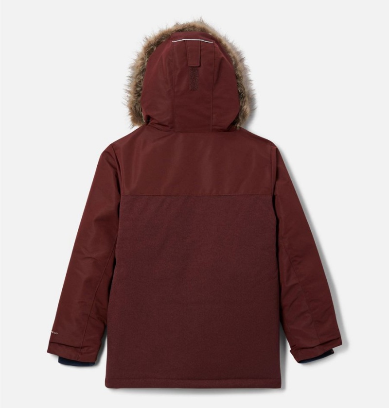 Columbia Boundary Bay Down Parka Kids' Jacket Red | JTCOWE-150