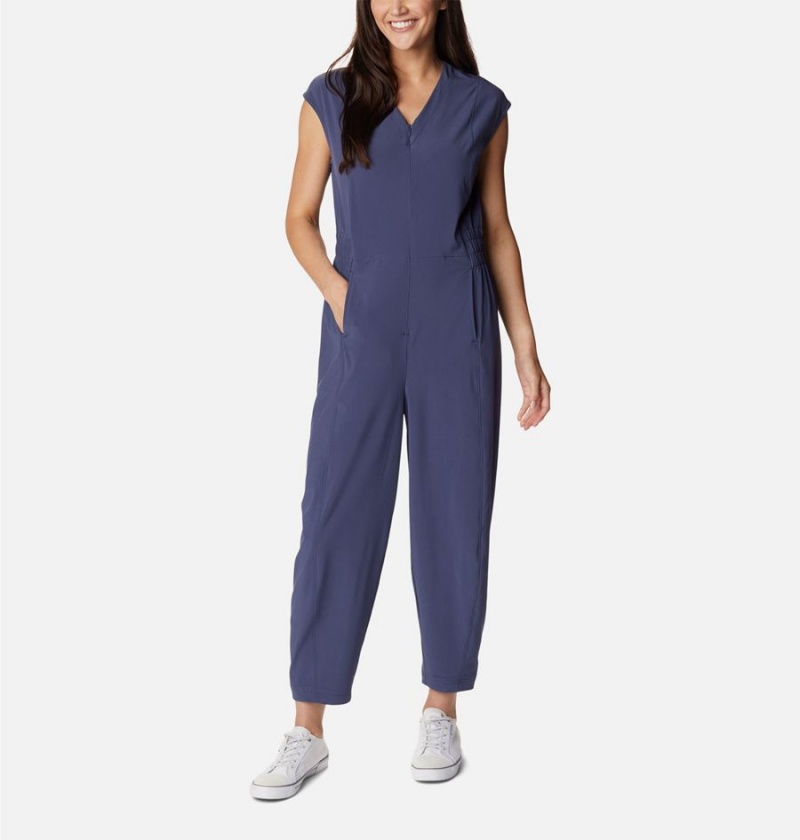 Columbia Boundless Beauty One Piece Women\'s Dress Navy | ZFIYWU-985