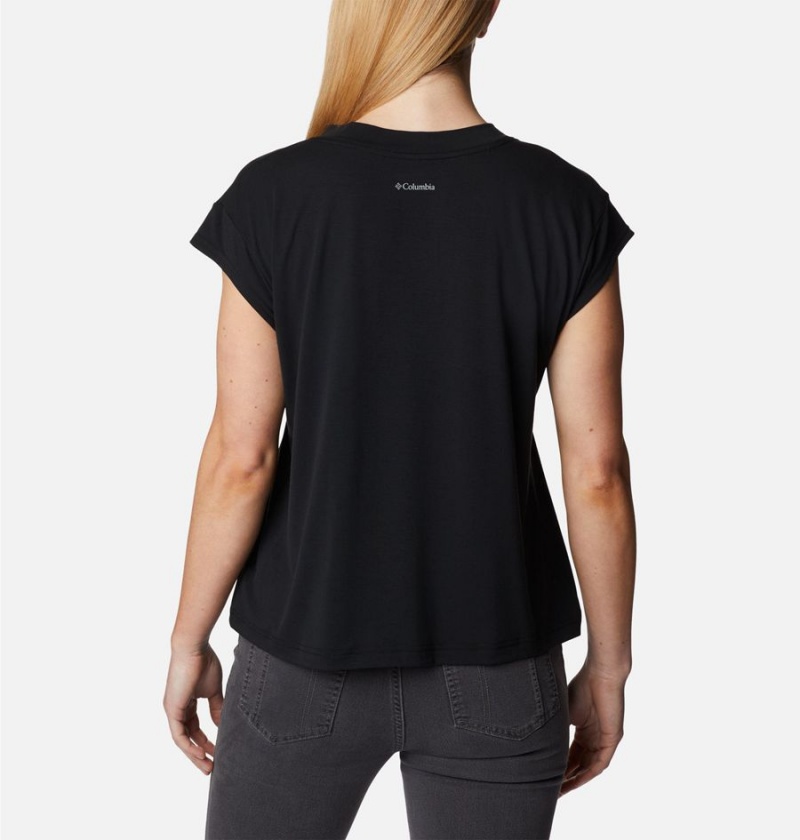 Columbia Boundless Beauty Women's T-Shirt Black | UZGWVC-397