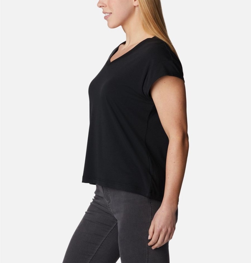 Columbia Boundless Beauty Women's T-Shirt Black | UZGWVC-397