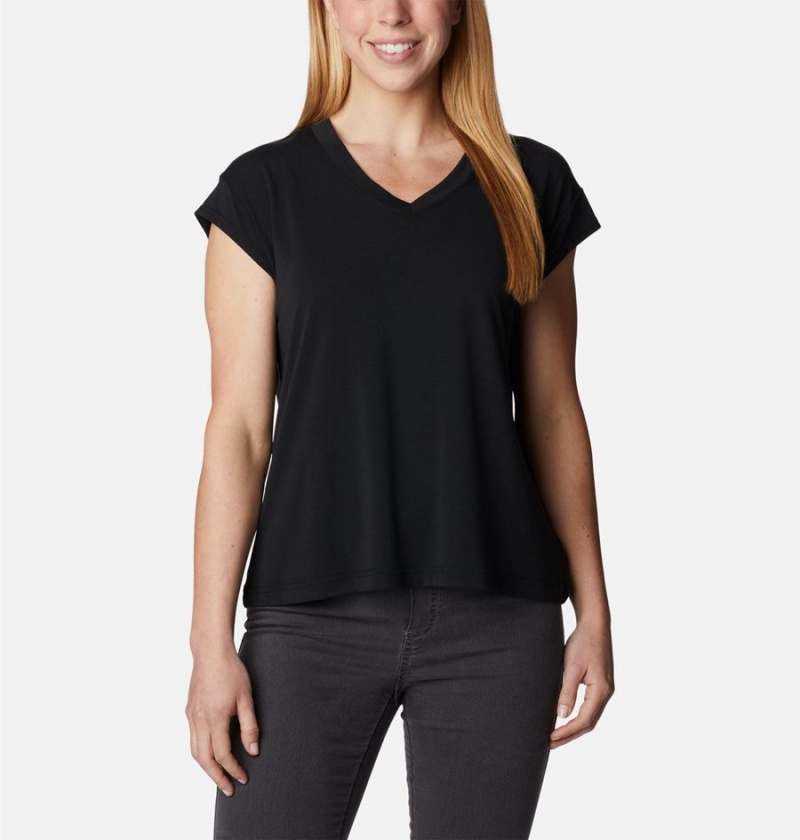 Columbia Boundless Beauty Women\'s T-Shirt Black | UZGWVC-397