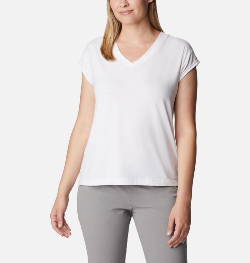 Columbia Boundless Beauty Women\'s T-Shirt White | VMUGLQ-306