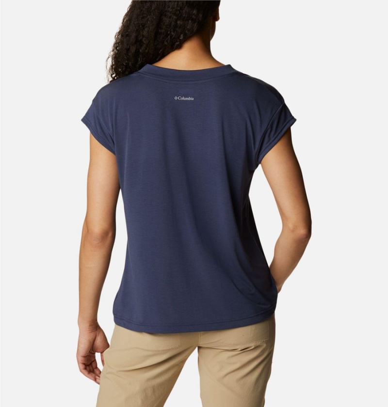 Columbia Boundless Beauty Women's T-Shirt Navy | PLMGUI-375
