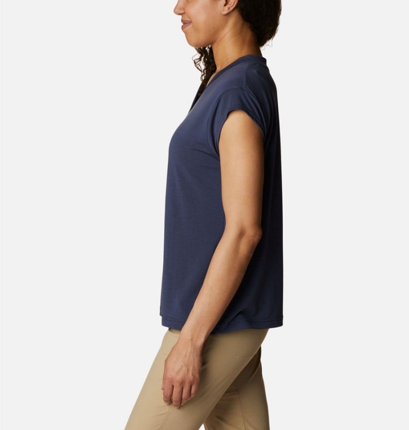 Columbia Boundless Beauty Women's T-Shirt Navy | PLMGUI-375