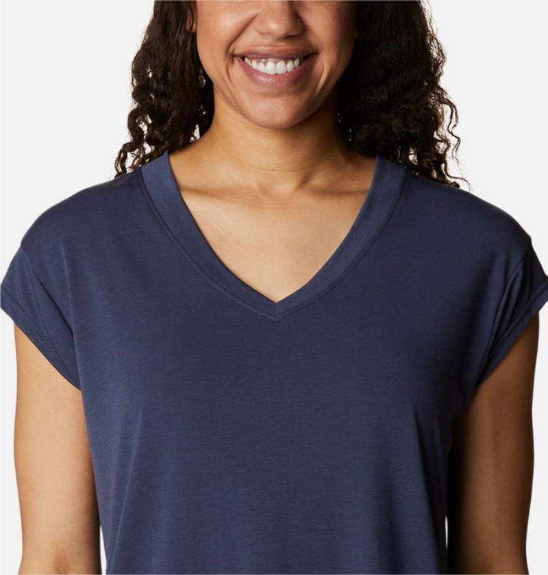 Columbia Boundless Beauty Women's T-Shirt Navy | PLMGUI-375