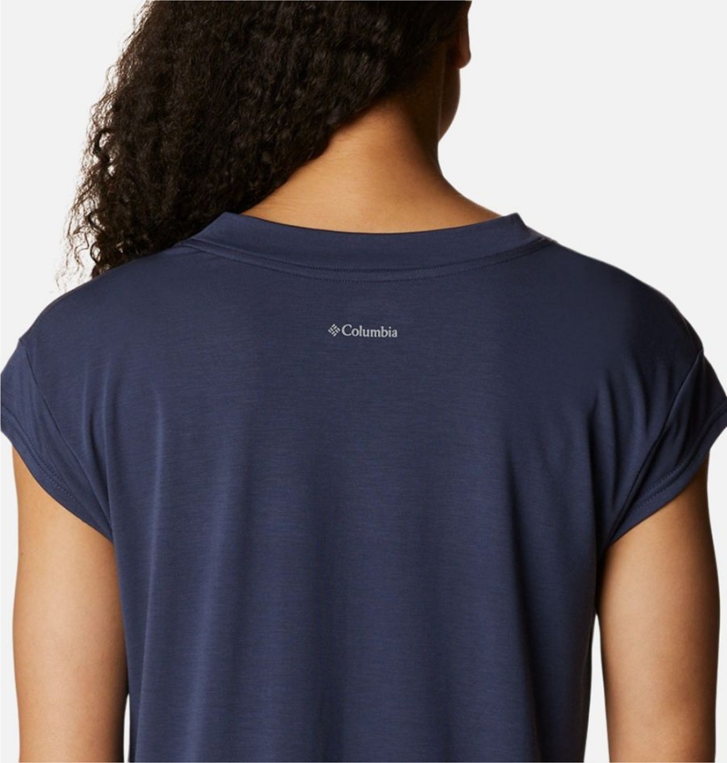 Columbia Boundless Beauty Women's T-Shirt Navy | PLMGUI-375