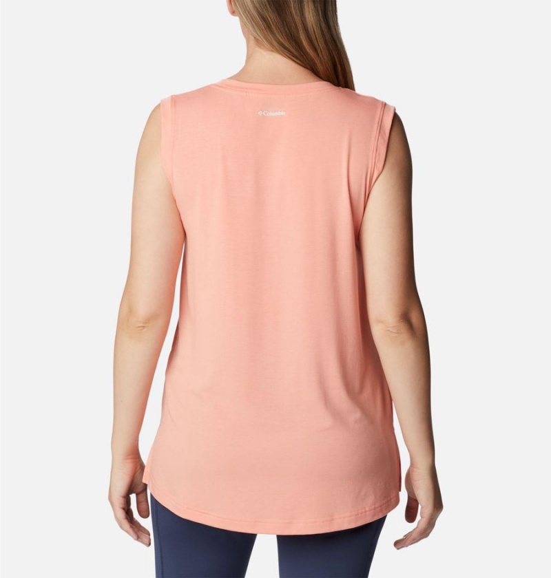 Columbia Boundless Beauty Women's Tank Top Coral | LNZXJG-980