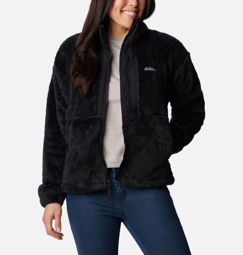 Columbia Boundless Discovery Full Zip Sherpa Women's Fleece Jacket Black | SFKPXO-285