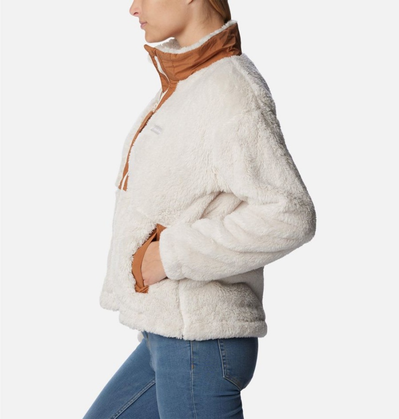 Columbia Boundless Discovery Full Zip Sherpa Women's Fleece Jacket White | EDNLSJ-014