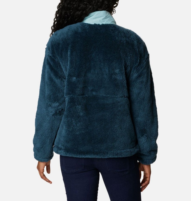 Columbia Boundless Discovery Full Zip Sherpa Women's Fleece Jacket Turquoise | VCXPTI-835