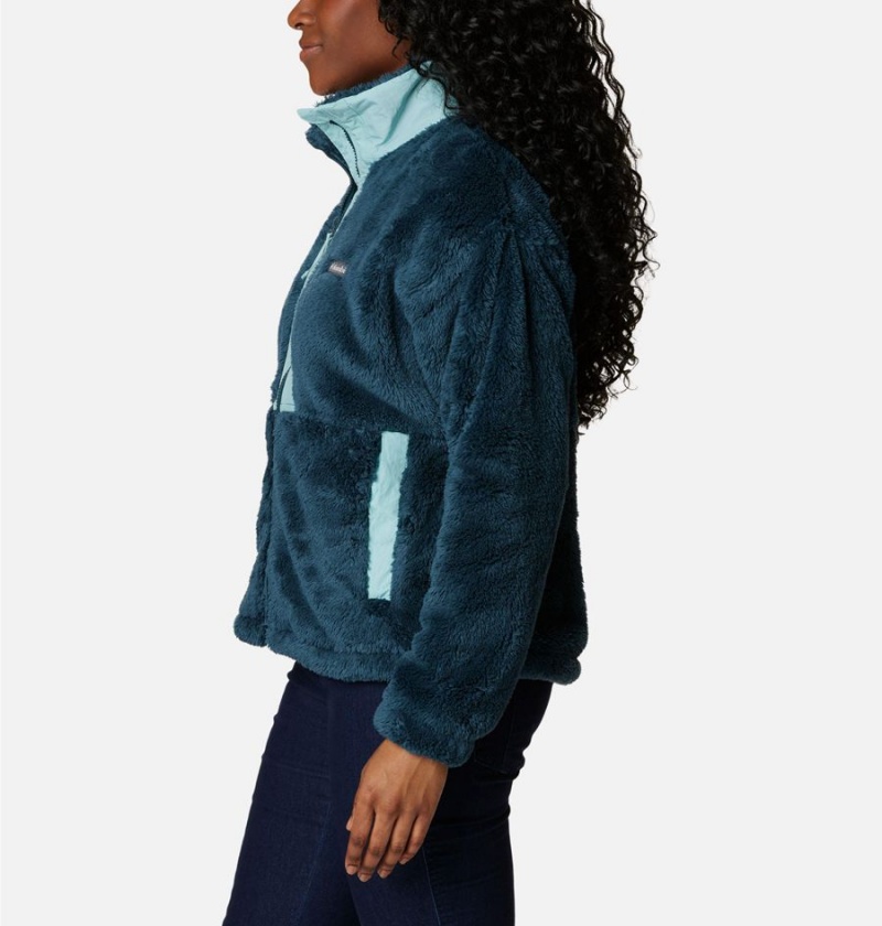 Columbia Boundless Discovery Full Zip Sherpa Women's Fleece Jacket Turquoise | VCXPTI-835