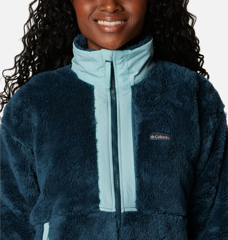 Columbia Boundless Discovery Full Zip Sherpa Women's Fleece Jacket Turquoise | VCXPTI-835
