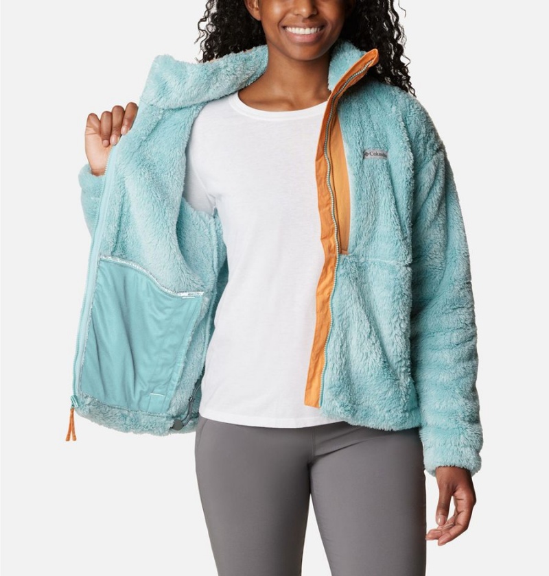 Columbia Boundless Discovery Full Zip Sherpa Women's Fleece Jacket Turquoise | UDCTOA-759