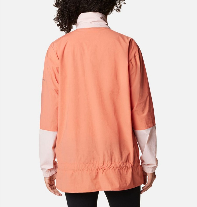 Columbia Boundless Trek Anorak Women's Windbreaker Coral | ZMEFHD-281
